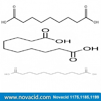 Dibasic Acid Mixture (Novacid 1175, 1185,  1199): Azelaic acid, Sebacic acid and Undecanedioic acid
